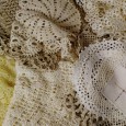 Lote de crochets e rendas