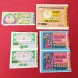 Diversa lotaria dos anos 60/70 sendo 1 meio bilhete de 1965