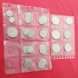 Conjunto de 25 moedas 2.5, 5, 25, 100 e 200