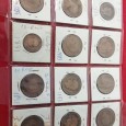 Conjunto d 12 moedas D. Luis X e XX dos anos 1883/4; D. Carlos X e XX dos anos 1891/2
