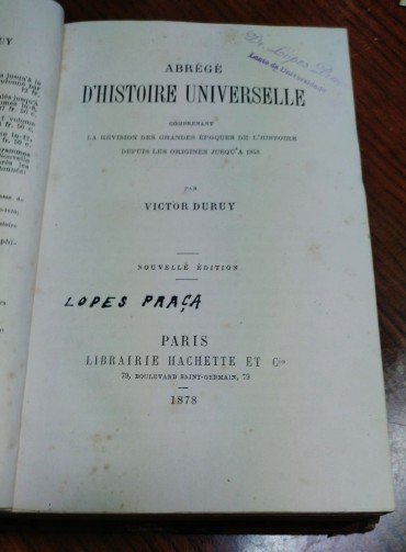 ABRÉGÉ D'HISTOIRE UNIVERSELLE