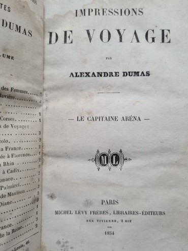 IMPRESSIONS DE VOYAGE – Le Capitaine Aréna –