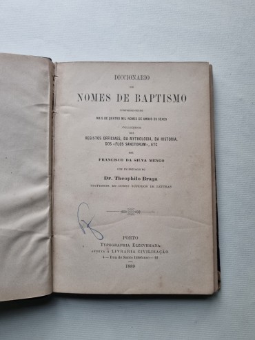 DICCIONÁRIO DE NOMES DE BAPTISMO