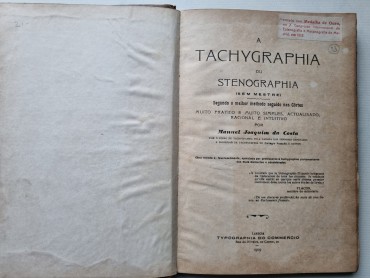A TACHYGRAPHIA OU STNEGAPHIA (SEM MESTRE)