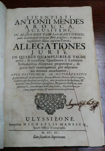 ALLEGATIONES JURIS