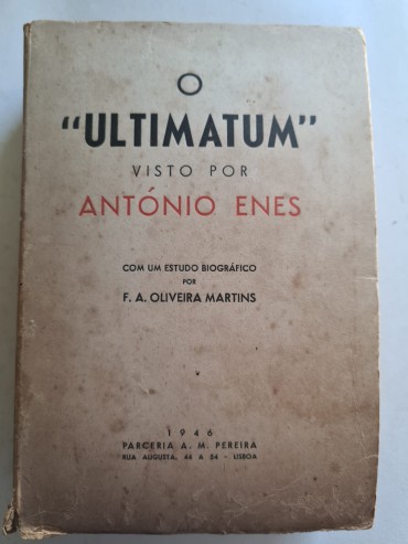 O “ULTIMATUM” VISTO POR ANTÓNIO ENES