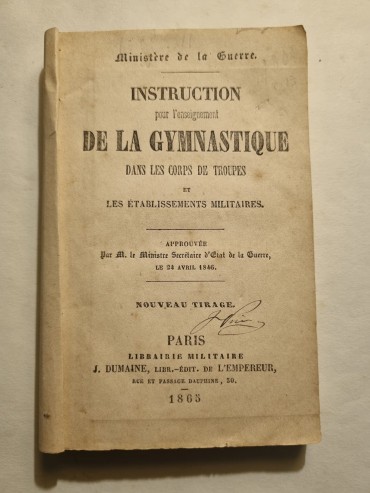 INSTRUCTION POUR L´ENSEIGNEMENT DE LA GYMNASTIQUE DANS LES CORPS DE TROUPES 