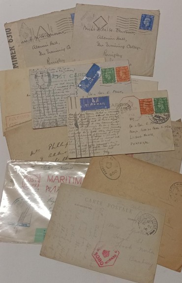 8 cartas e 3 postais todos co censura Inglesa, anos 40