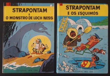 Dois álbuns BD “Strapontam” (desenhos de Berck)
