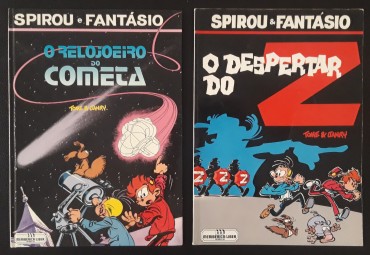 Dois álbuns BD “Spirou & fantásio” (desenhos de Tome & Janry)