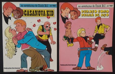 Dois álbuns BD “Chick Bill” (desenhos de Tibet)