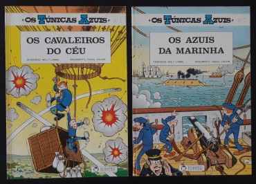 Dois álbuns BD “Os Túnicas Azuis” (desenhos de Willy Lambil)