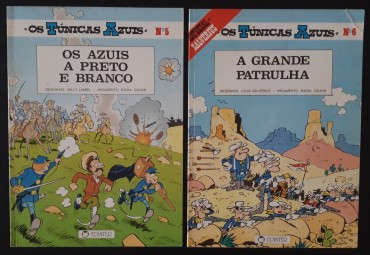 Dois álbuns BD “Os Túnicas Azuis” (desenhos de Willy Lambil)