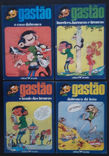 Quatro álbuns BD “Gastão” (desenhos de Franquin)