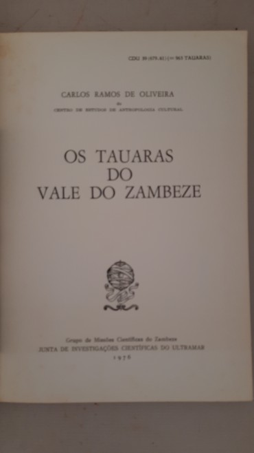 Os Tauaras do Vale do Zambeze