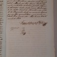 Manuscrito do Ano de 1839 Assinado ( 14 páginas cosidas)