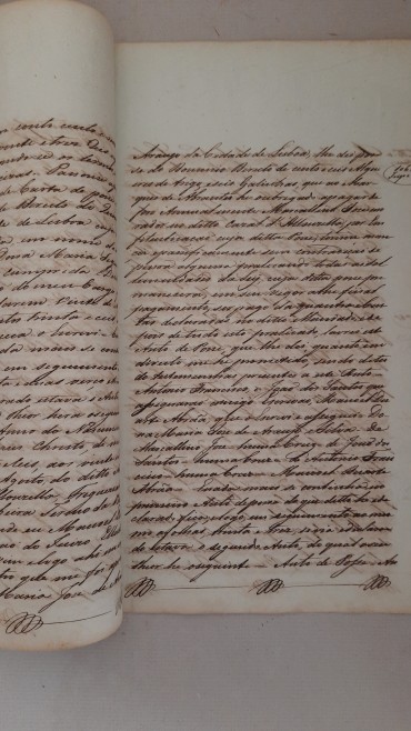 Manuscrito do Ano de 1839 Assinado ( 14 páginas cosidas)
