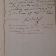 Dois Manuscritos de uma (1) Folha cada Ano de 1792/93