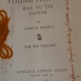 Conjunto de Folhas com Pautas e ensinamentos de Guitarra