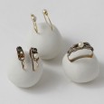 Conjunto de anel e dois pares de brincos