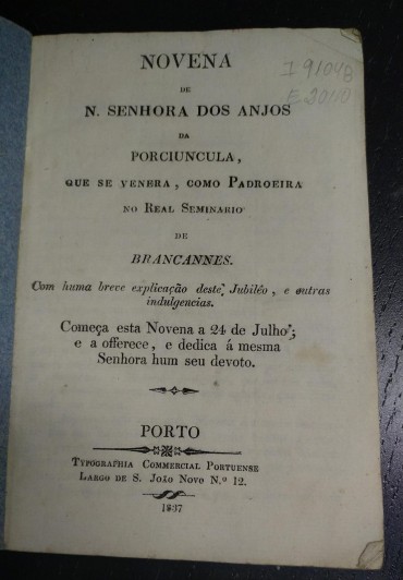 NOVENA DE N. SENHORA DOS ANJOS