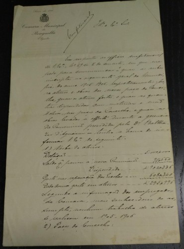 Documento antigo 1906