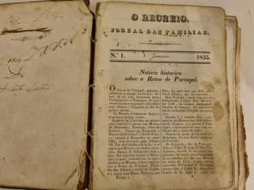 O RECREIO JORNAL DAS FAMILIAS 1835