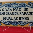 A CASA NÃO SE QUERE GRANDE PARA SER IGUAL AO NINHO