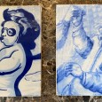 Dois azulejos figuras 