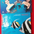 Um caderno de selos dos Oceanos + mini carteira Expo 98; todos com selos