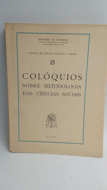 COLÓQUIOS SOBRE METODOLOGIA DAS CIÊNCIAS SOCIAIS 