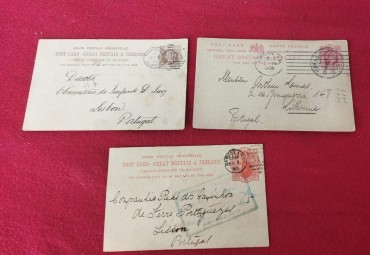 7 post cards todos circulados «Principio do séc. XX»