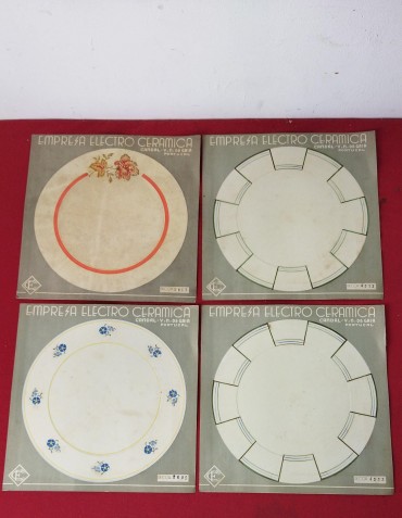 Moldes de pratos da Electro Cerâmica 