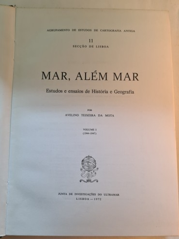 MAR, ALÉM MAR ESTUDOS E ENSAIOS DE HISTÓRIA E GEOGRAFIA 