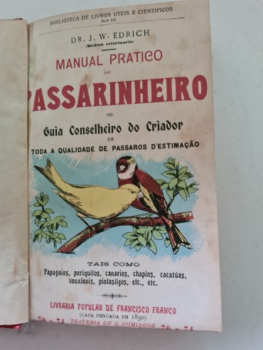 MANUAL PRÁCTICO DO PASSARINHEIRO 1ª edição