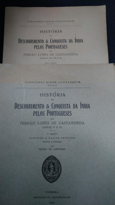 HISTÓRIA DO DESCOBRIMENTO & CONQUISTA DA INDIA PELOS PORTUGUESES - 2 TOMOS - vol V, VI, VII, VIII E IX
