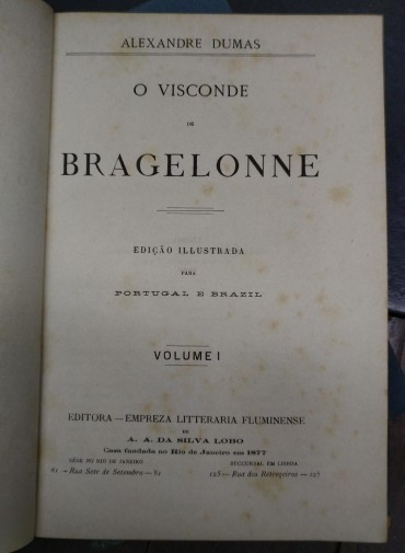 O VISCONDE DE BRAGELONNE - 3 VOLUMES