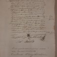 Manuscrito Interessante com bonita assinatura