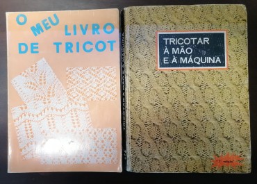 Dois livros de tricot