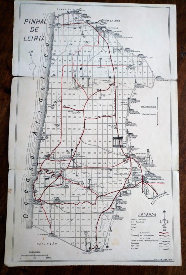 Mapa do pinhal de Leiria 