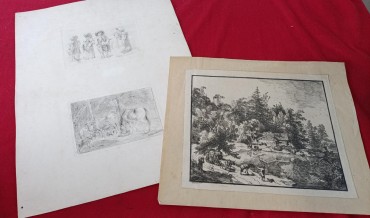 Dois conjuntos de litografias - JOHANN CRISTIAN KLENGEL (1751-1824)
