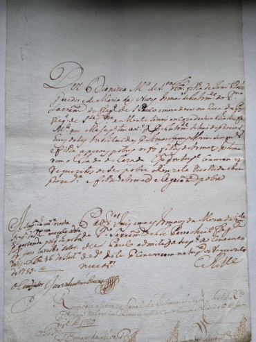 MANUSCRITO SÉC XVIII