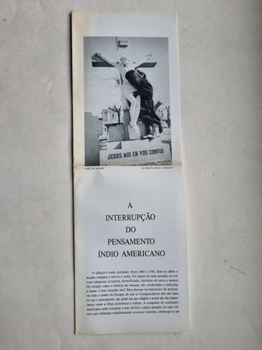 A INTERRUPÇÃO DO PENSAMENTO ÍNDIO AMERICANO