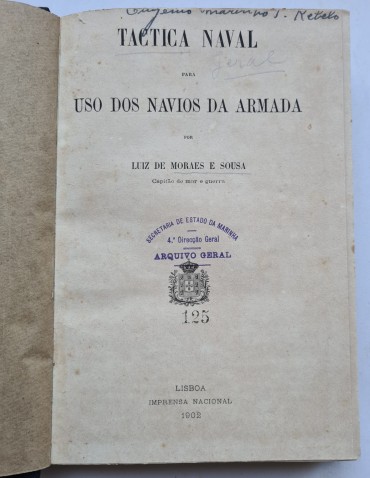 TACTICA NAVAL PARA USO DOS NAVIOS DA ARMADA