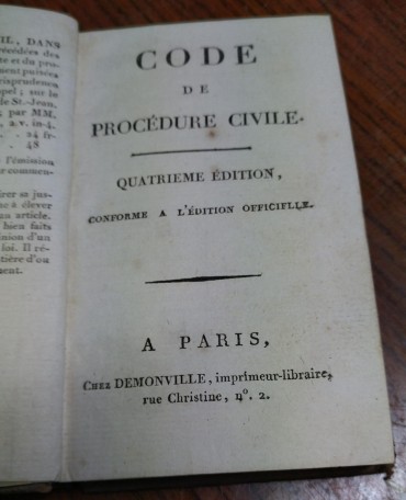 CODE DE PROCEDURE CIVILE