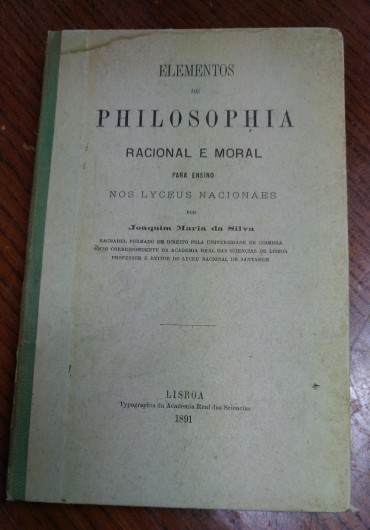 ELEMENTOS DE PHILOSOPHIA RACIONAL E MORAL