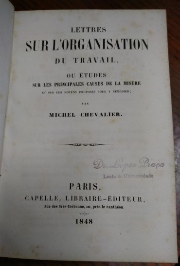 LETTRES SUR L'ORGANISATION DU TRAVAIL