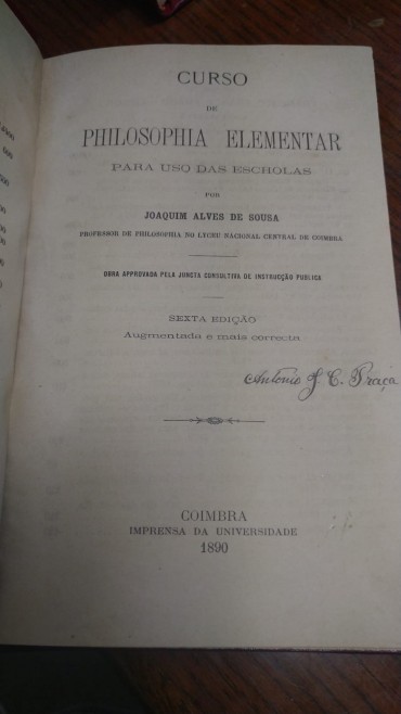 CURSO DE PHILOSOPHIA ELEMENTAR