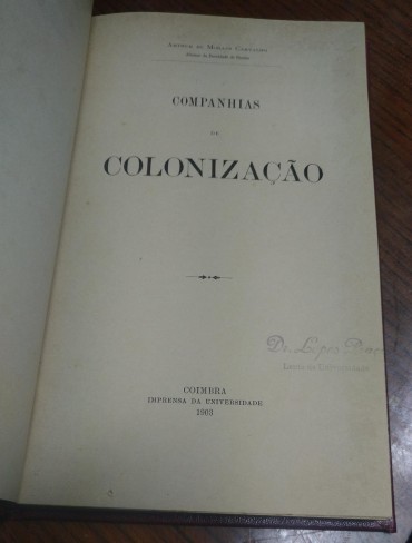 COMPANHIAS DE COLONIZAÇÃO