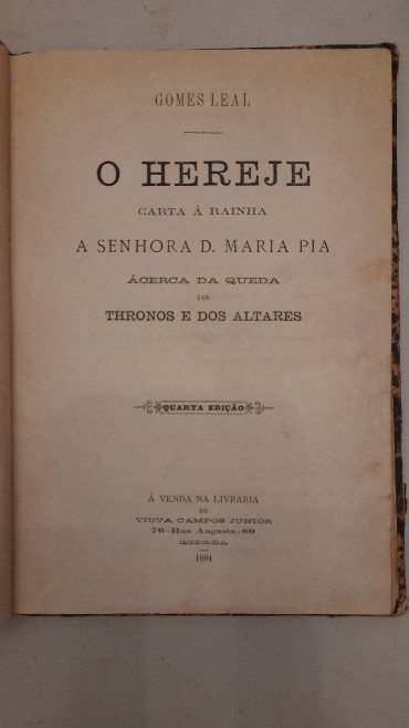 O Hereje (Carta Á Rainha)